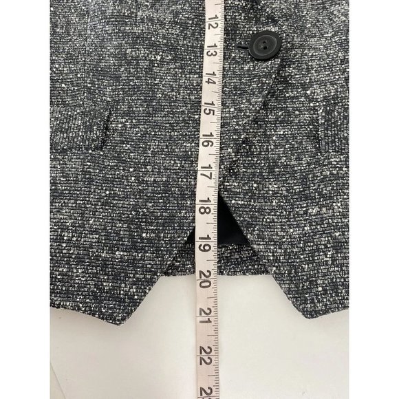 Marc by Marc Jacobs Size 8 Black & White Tweed Double-Breasted Cropped Jacket - Picture 7 of 10